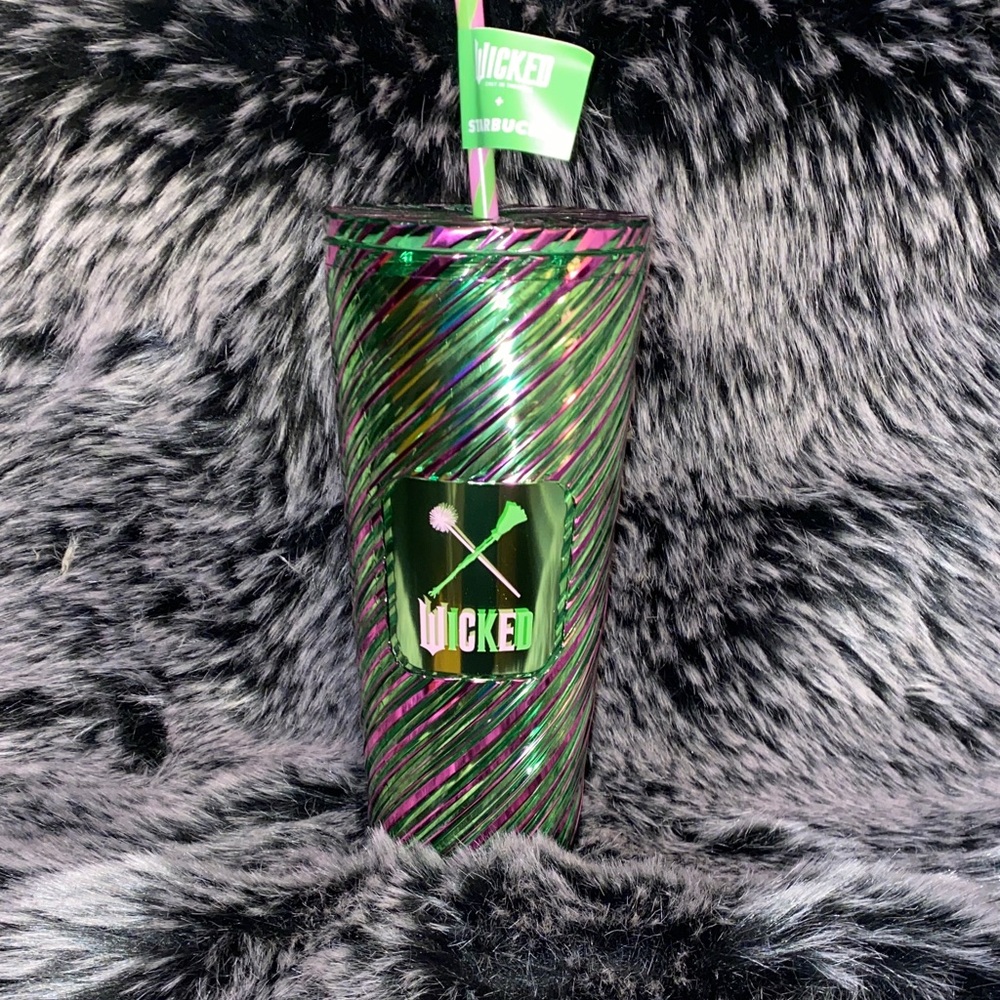 Starbucks Multicolor Striped Tumbler with Straw